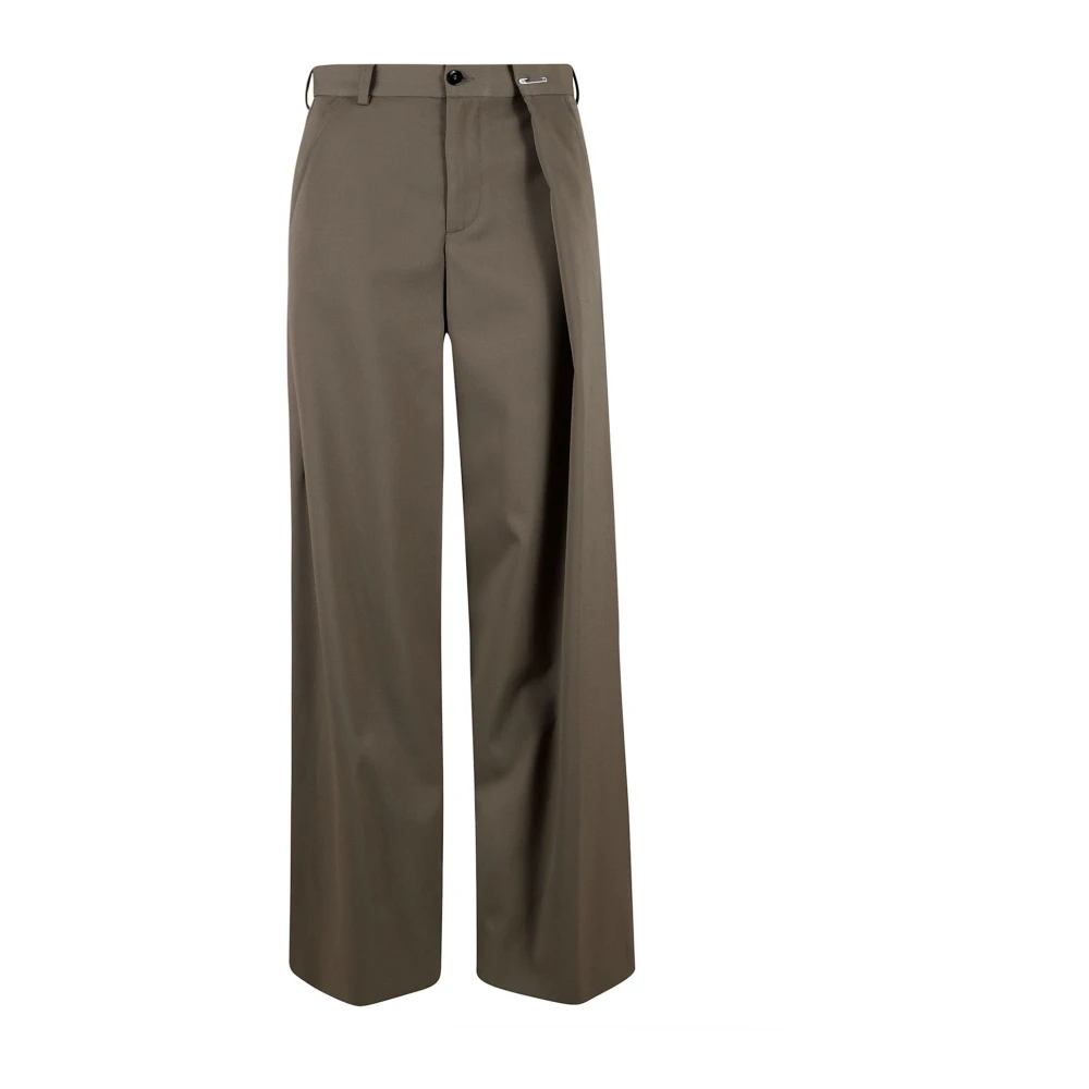 MM6 Maison Margiela Stijlvolle Broeken voor een Trendy Look Green Dames