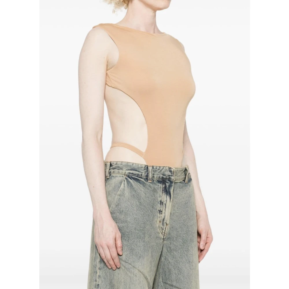 Entire Studios Klep Bodysuit Beige Dames