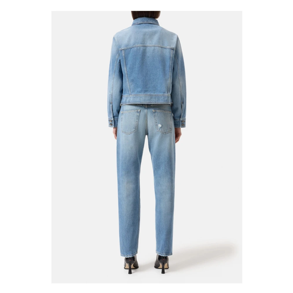 closed Spijkerjasje in blauw Blue Dames