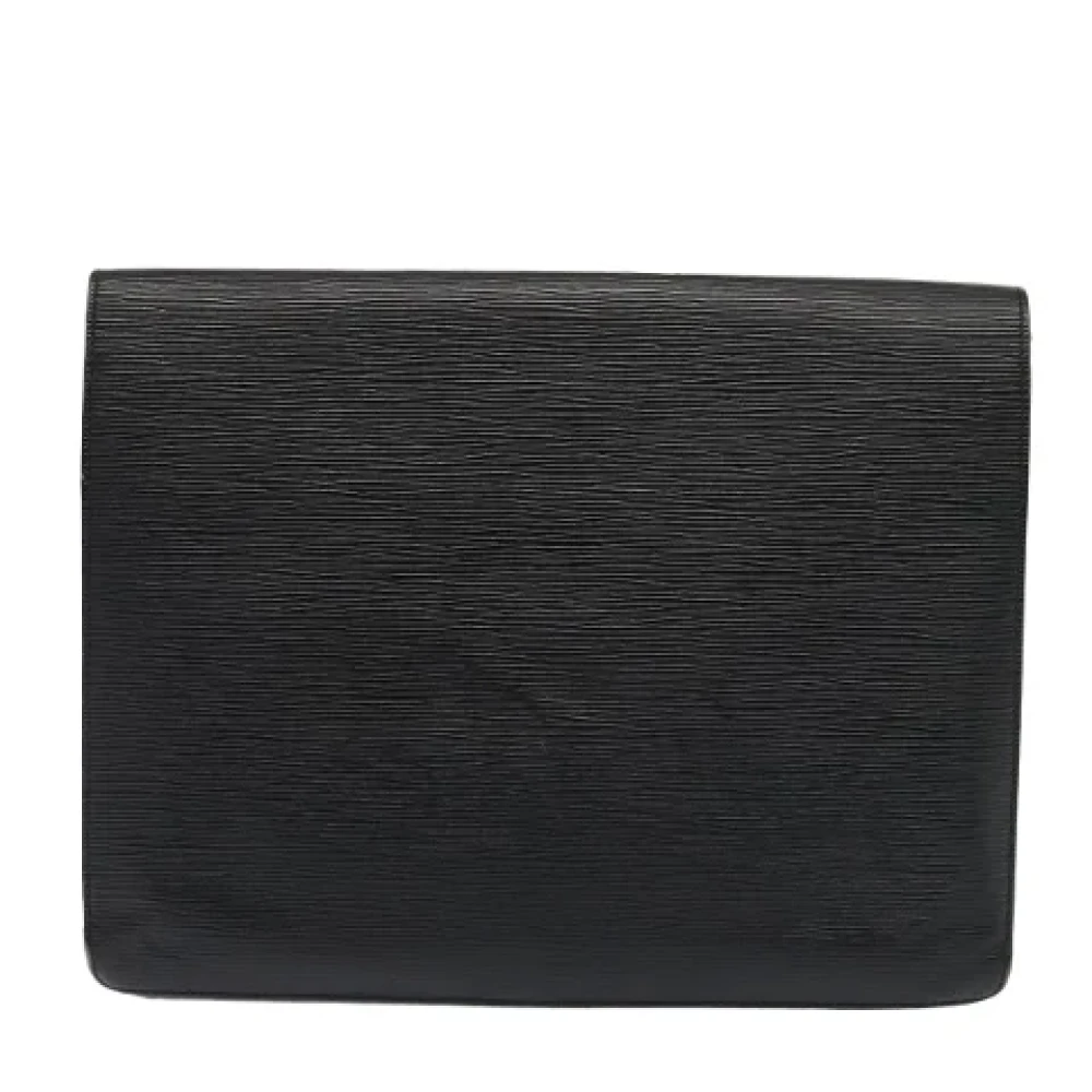 Louis Vuitton Vintage Pre-owned Leather briefcases Black Dames
