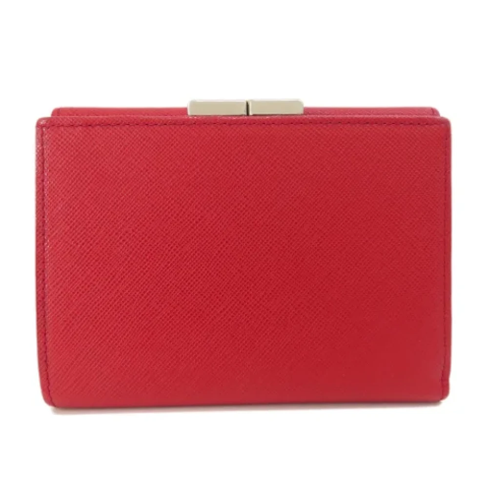 Burberry Vintage Pre-owned Plastic wallets Red Dames