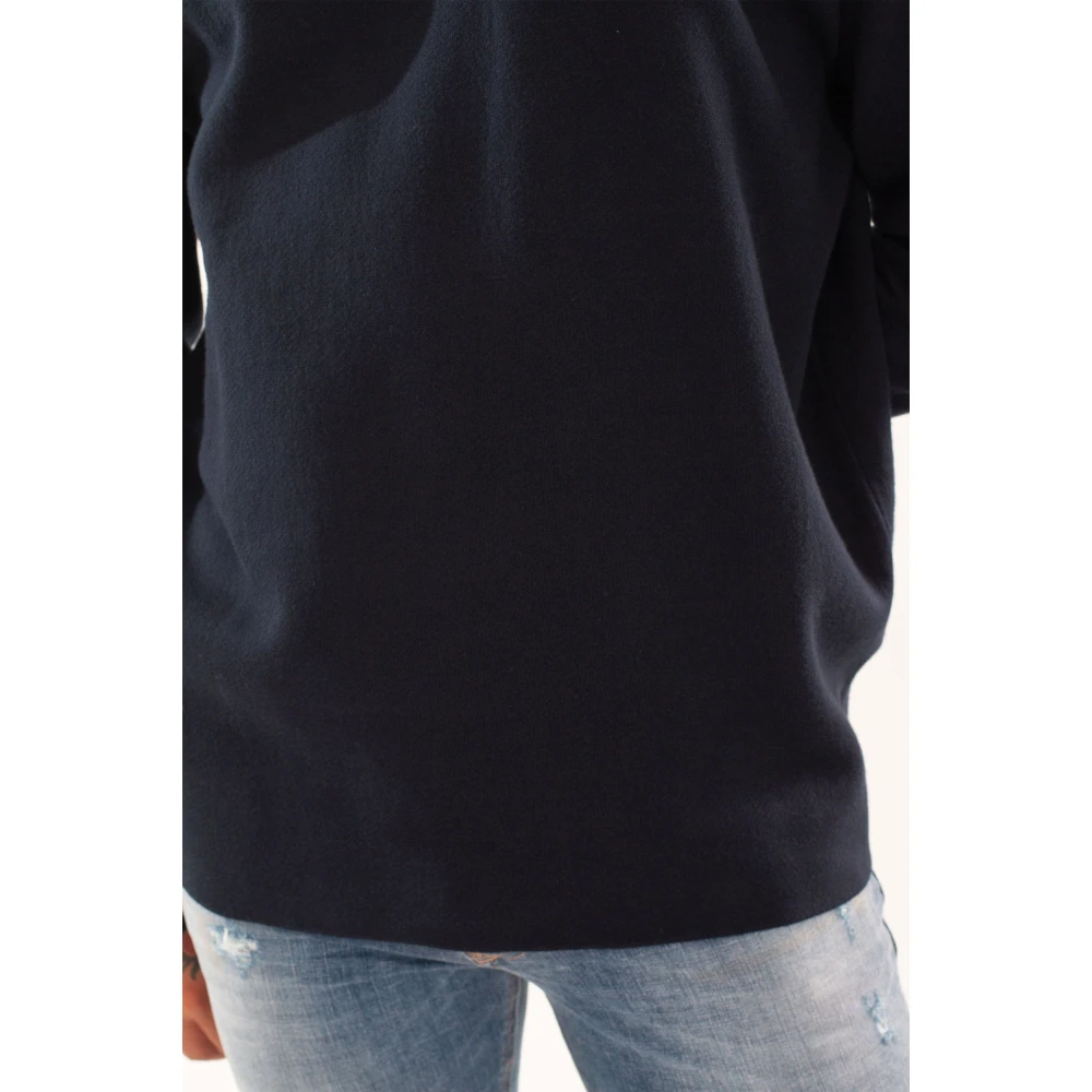 C.P. Company Dubbele Raglan Katoenen Trui Blue Heren