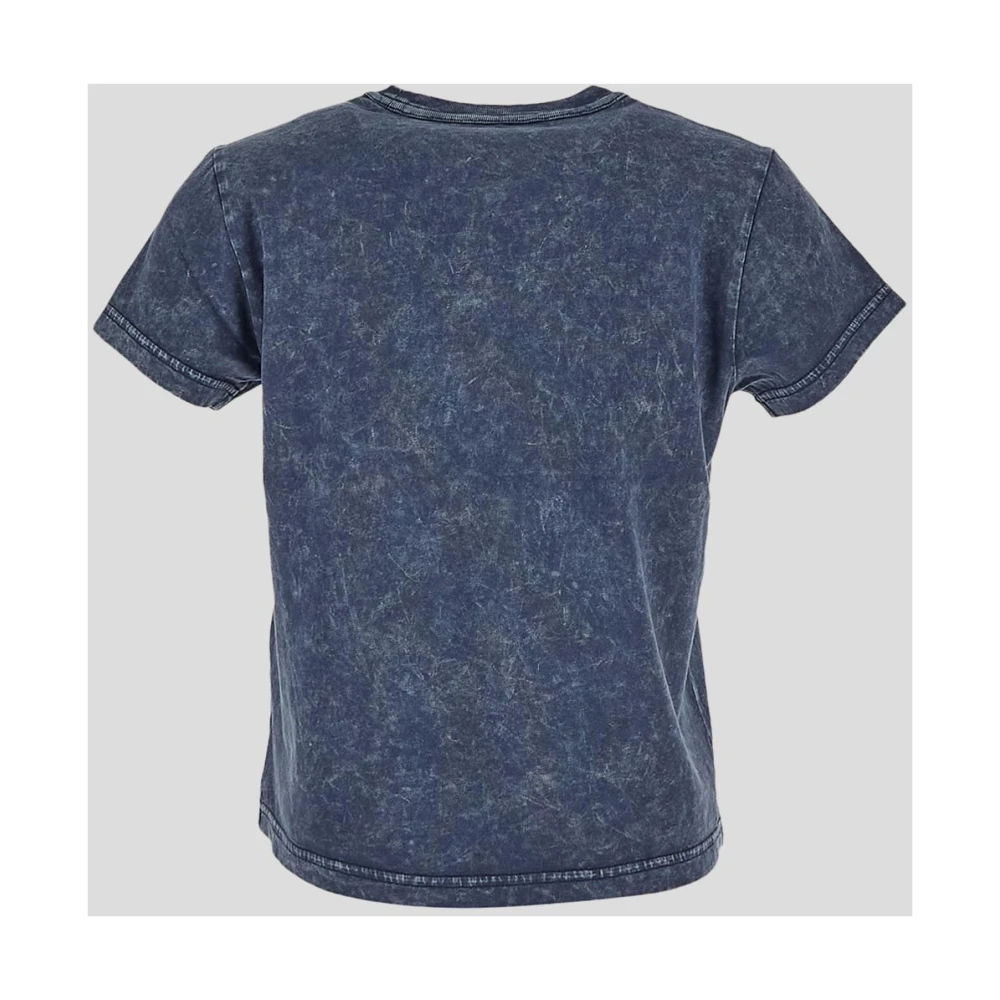 T by Alexander Wang Katoenen Tee Essential T-Shirt Blue Dames