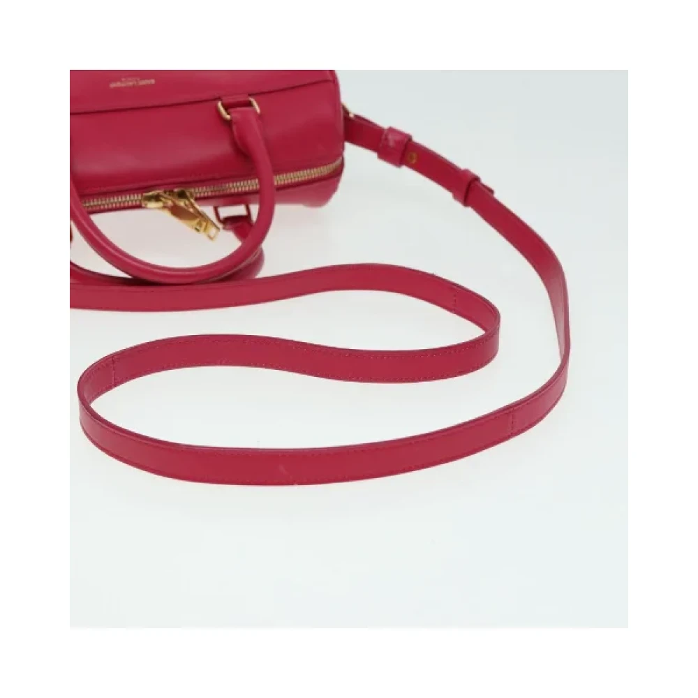 Saint Laurent Vintage Pre-owned Leather handbags Red Dames