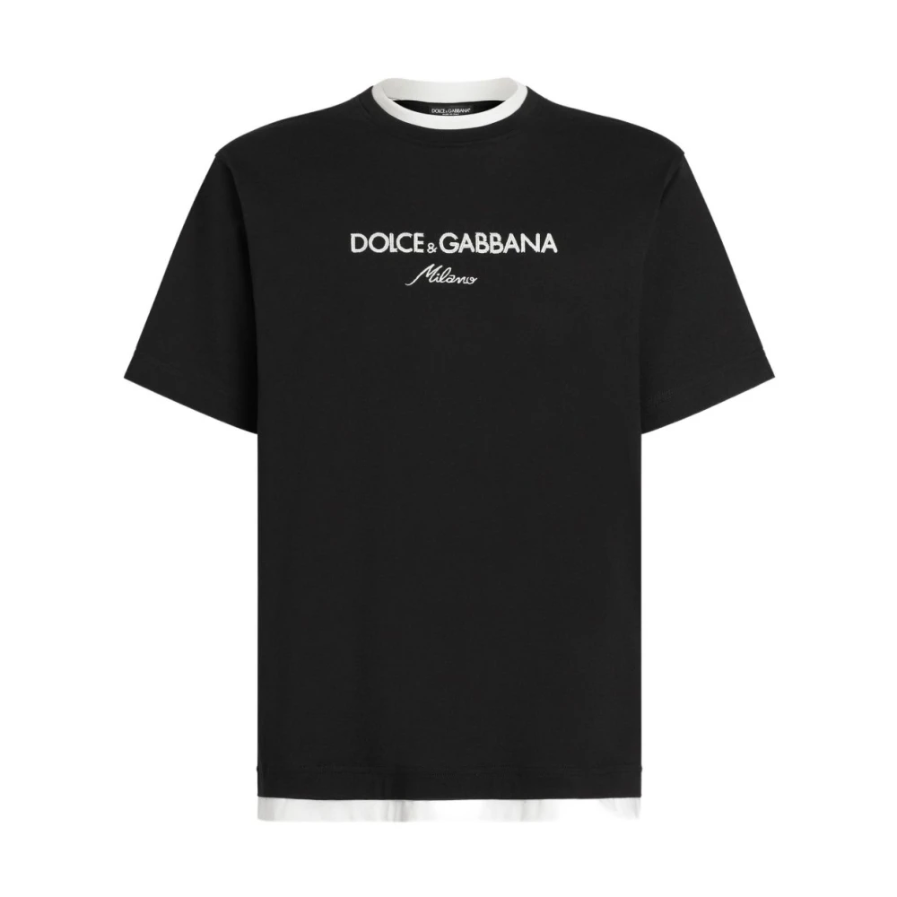 Dolce & Gabbana Men's Black Clothing T-Shirts & Polos Aw25