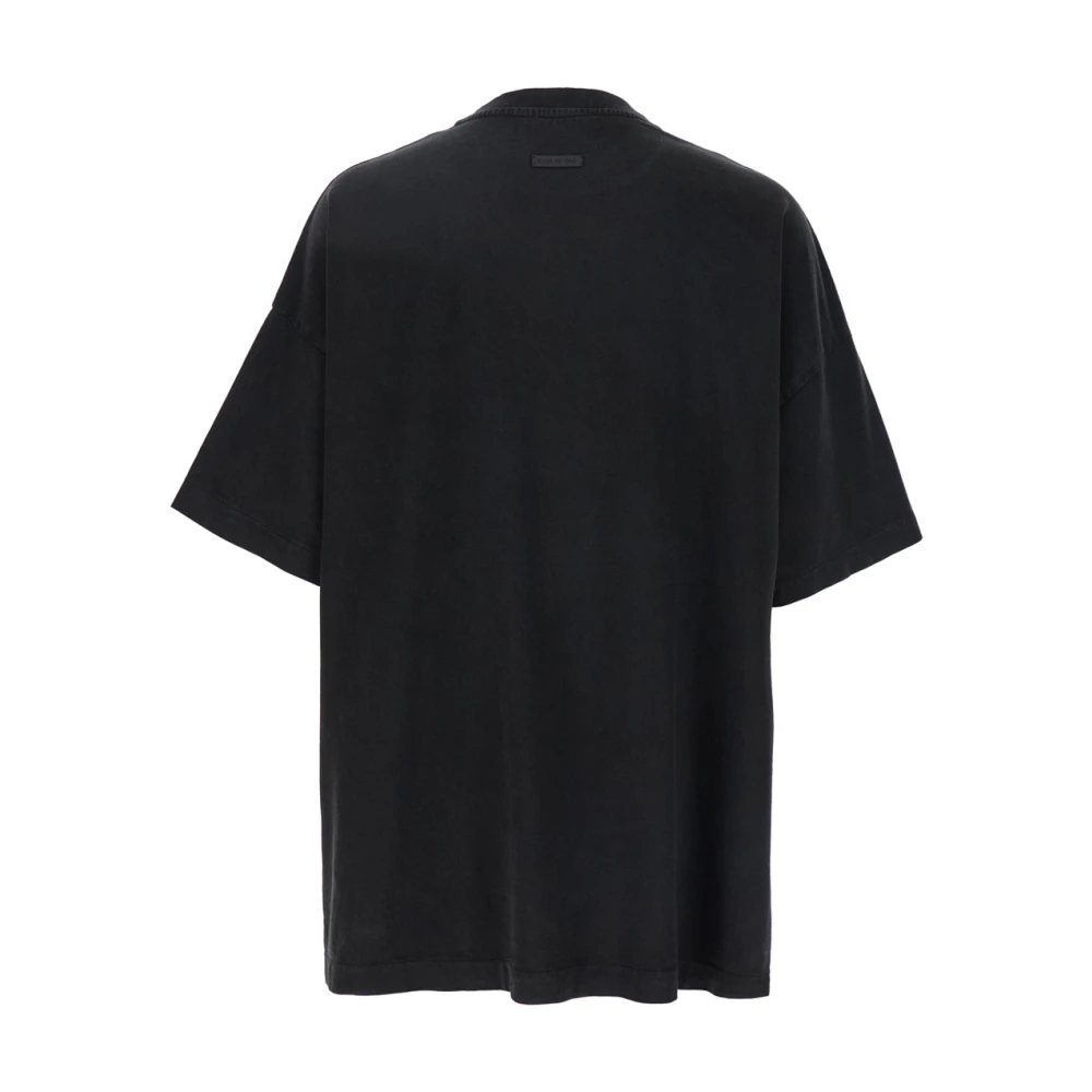 Fear Of God Grijze Logo Print Crew Neck Sweater Gray Heren