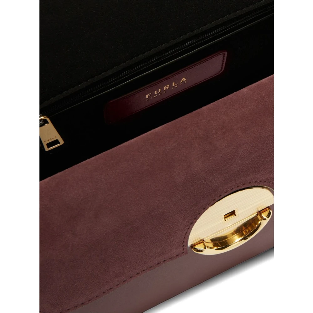 Furla Rode Schoudertas met Voorflap Red Dames