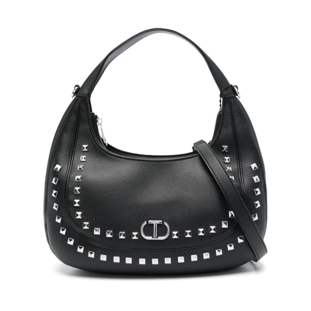 Twinset Zwarte Hobo Handtas voor Moderne Vrouw Black Dames