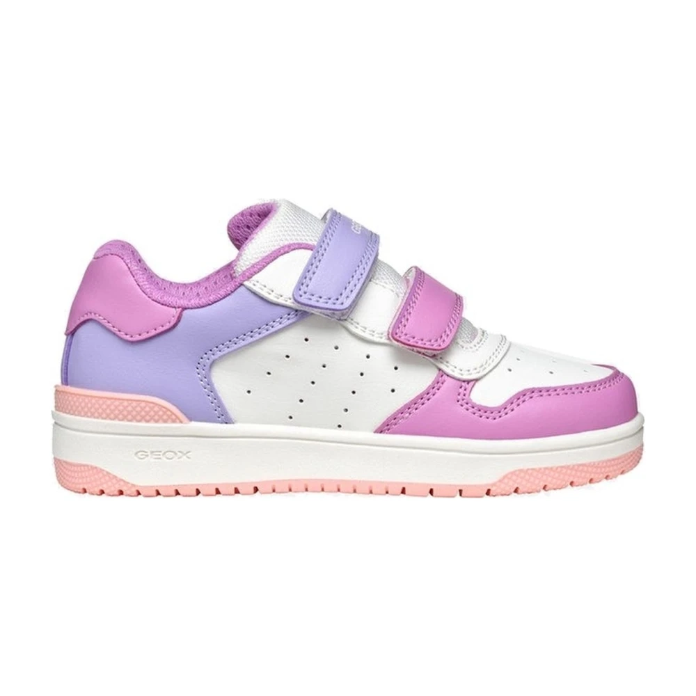 Geox Girls Multicolor Sneakers,, White Leisure Trainers For Size 34 Eu