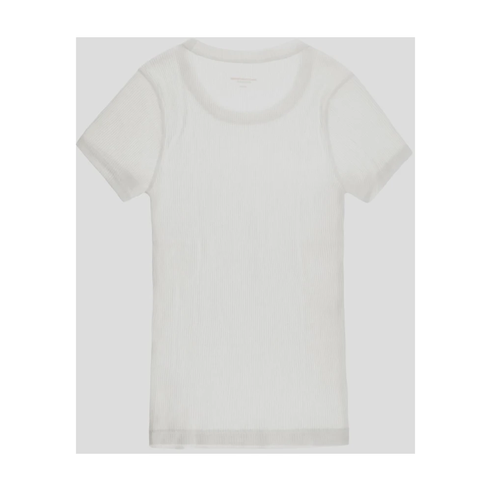 alexander wang Katoenen Crewneck Top White Dames