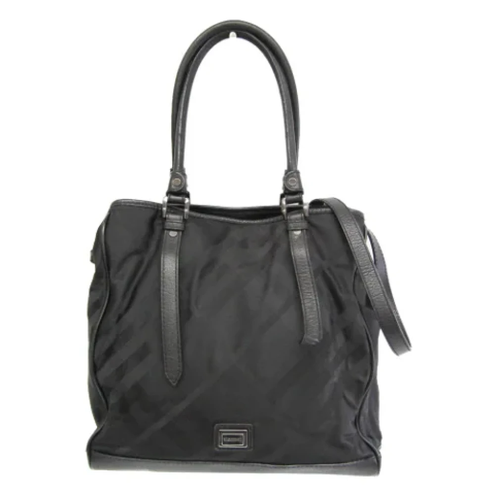 Burberry Vintage Pre-owned Fabric shoulder-bags Black Dames
