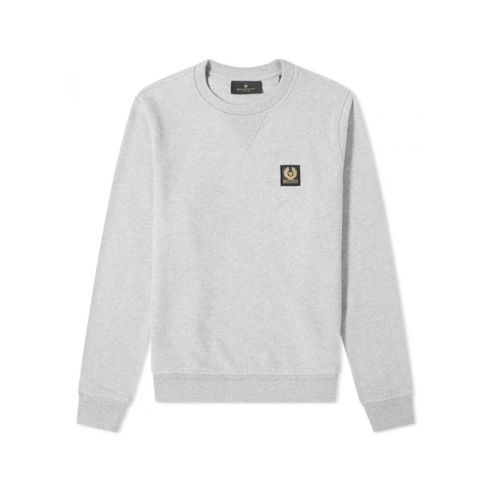 Belstaff Grijze Melange Sweatshirt met Phoenix Patch Gray Heren