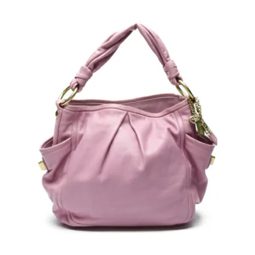 Coach Pre-owned Fabric shoulder-bags Pink Dames