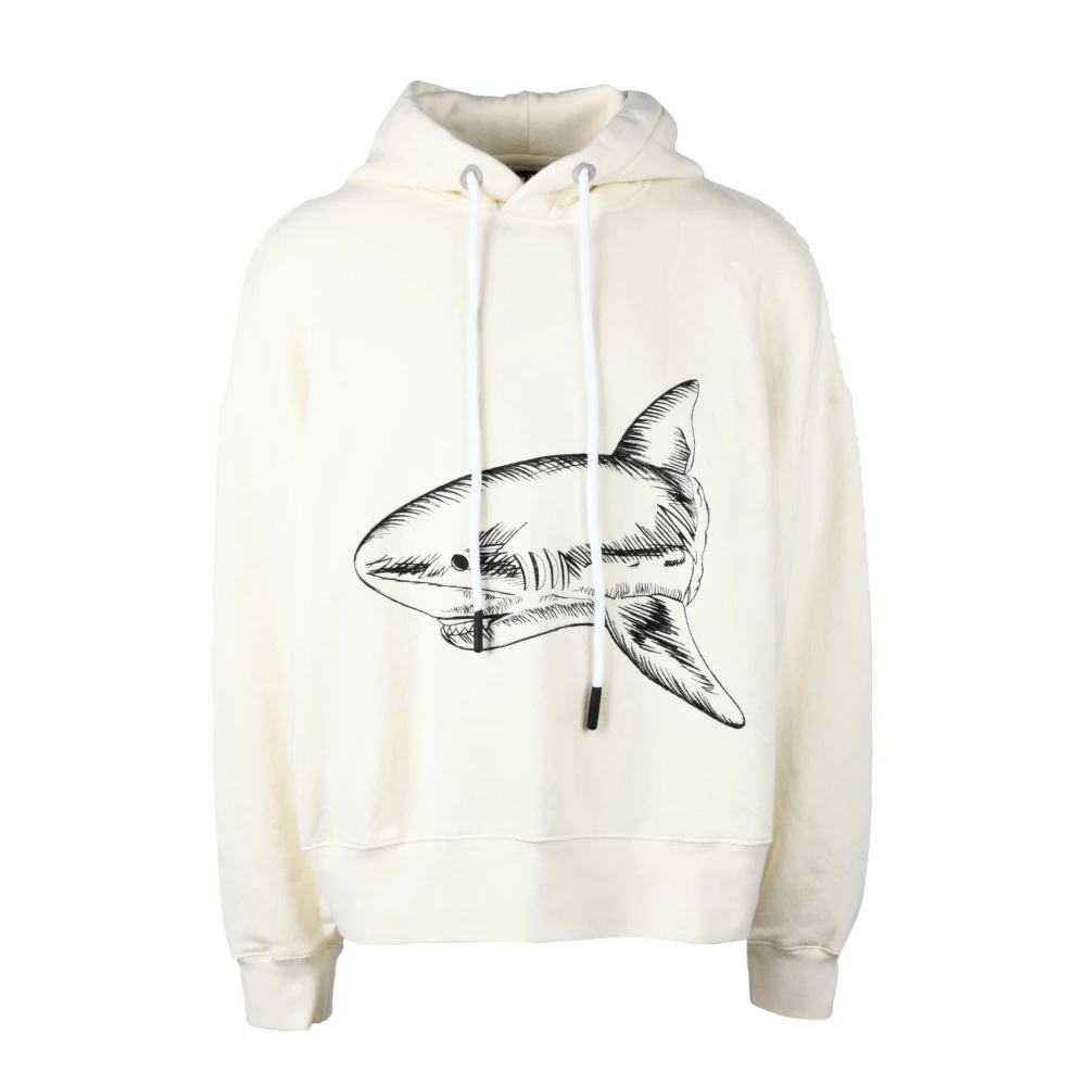 Palm Angels Katoenen Sweatshirt Model: Felpa Beige Heren
