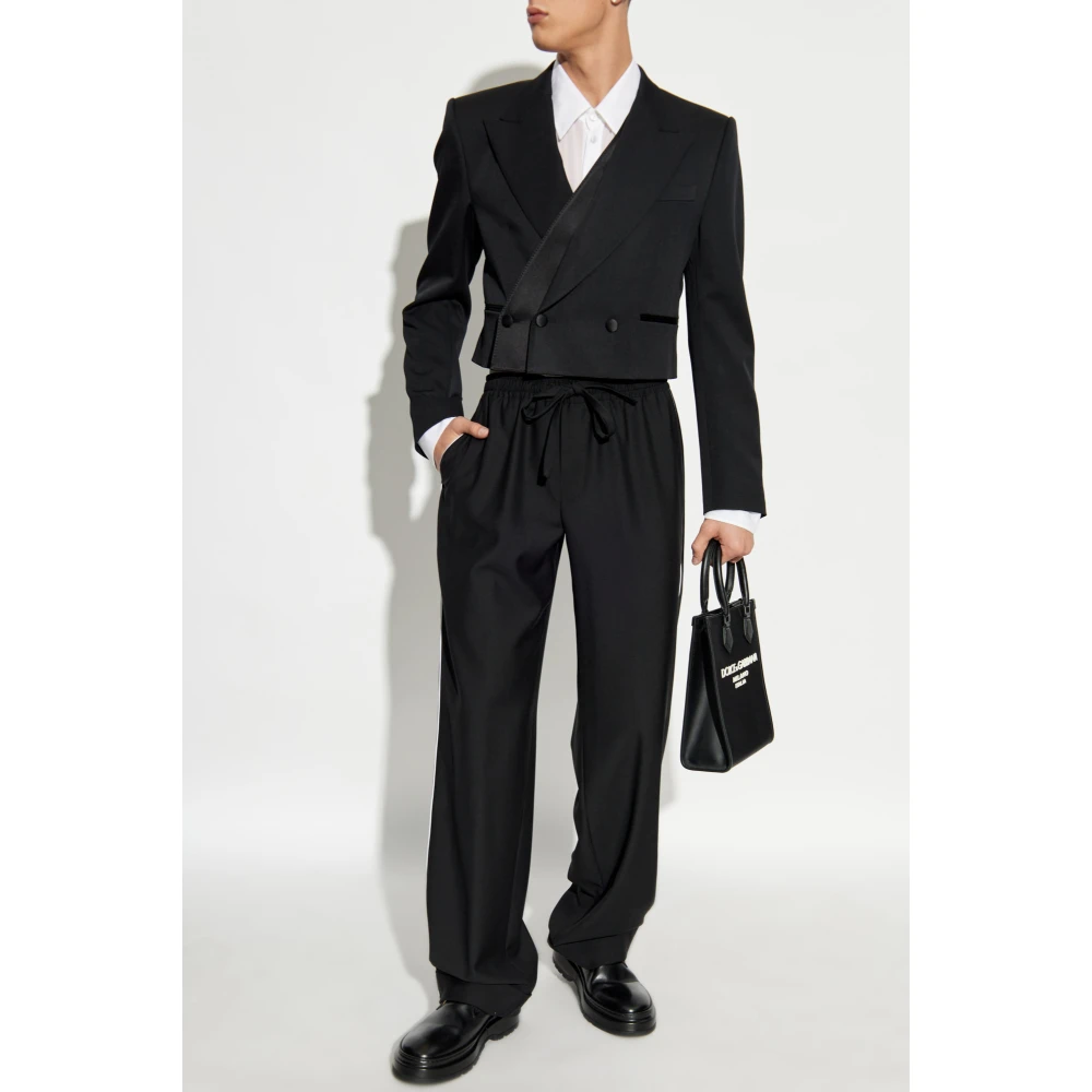 Dolce & Gabbana Wollen blazer Black Heren