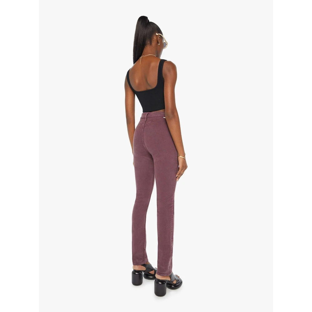 Mother Rocky Rider Skinny Jeans Purple Dames