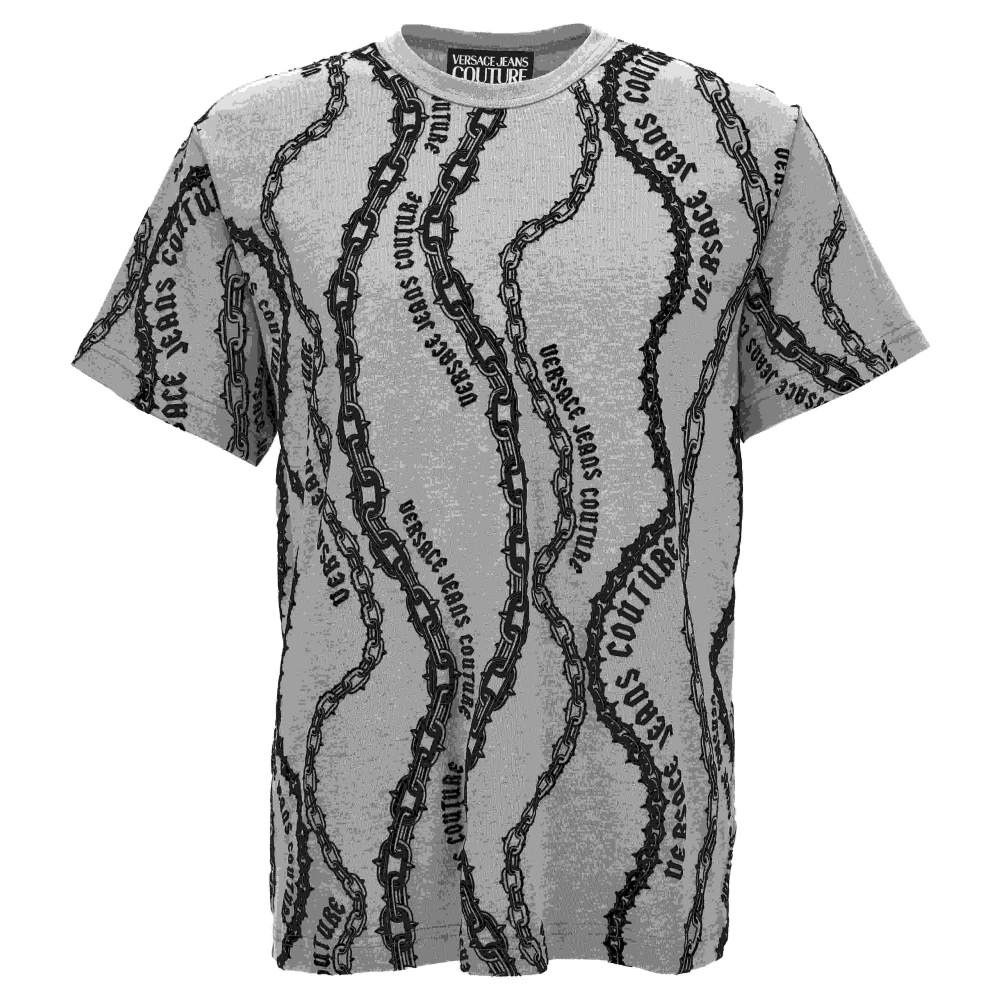 Versace Jeans Couture T-shirts en Polos Gray Heren