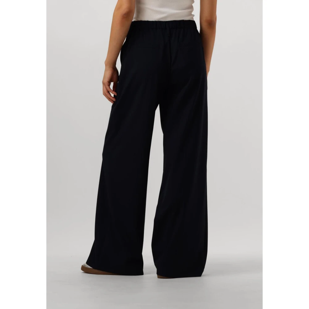 Summum Woman Wijde Viscose Blend Broek Beige Dames