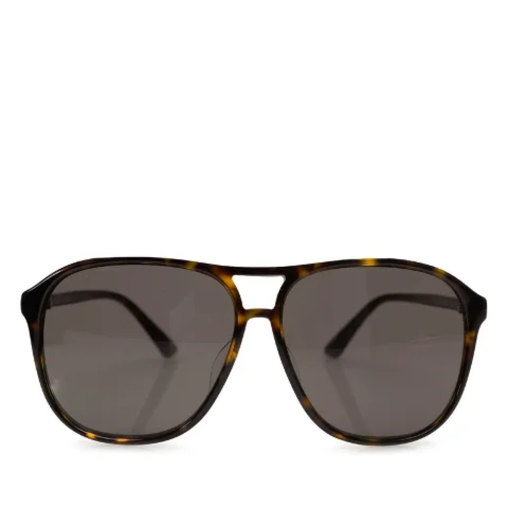 Gucci Vintage Pre-owned Plastic sunglasses Black Dames