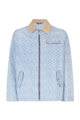 Monogram Denim Harrington Jacka