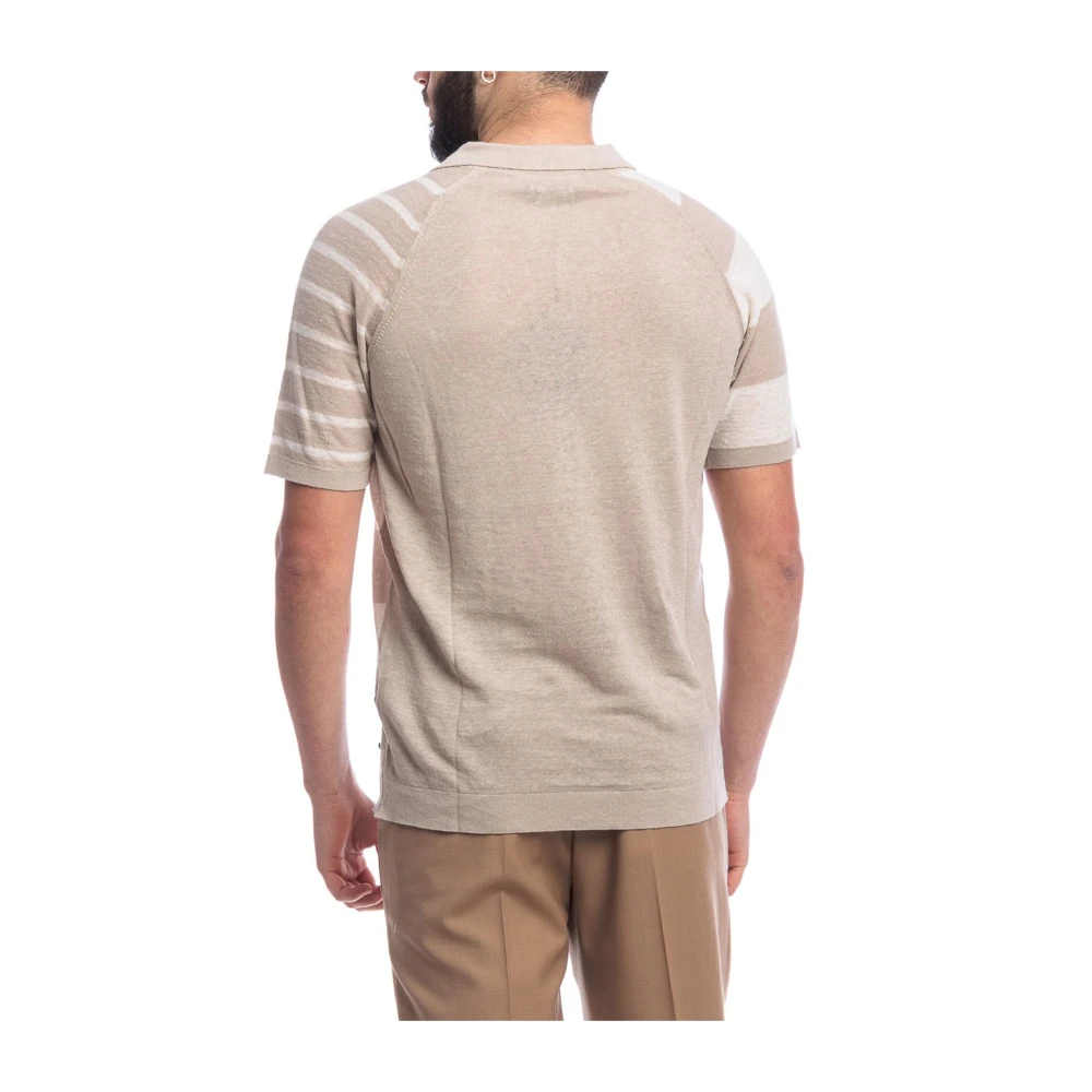 Liu Jo Beige Sweater Jersey Katoen Linnen Beige Heren
