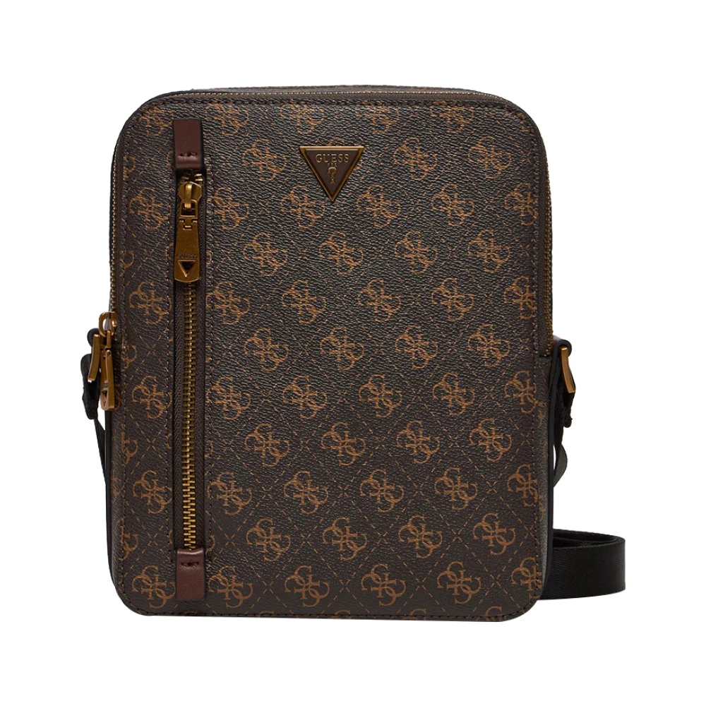 Guess Elegante Bruine Schoudertas voor Mannen Brown Heren