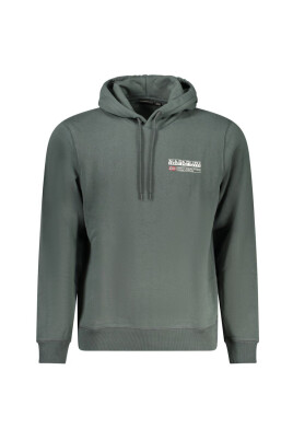 sweat-a-capuche-en-coton-vert-avec-logo