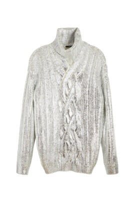 metallic-cable-knit-turtleneck-sweatshirt