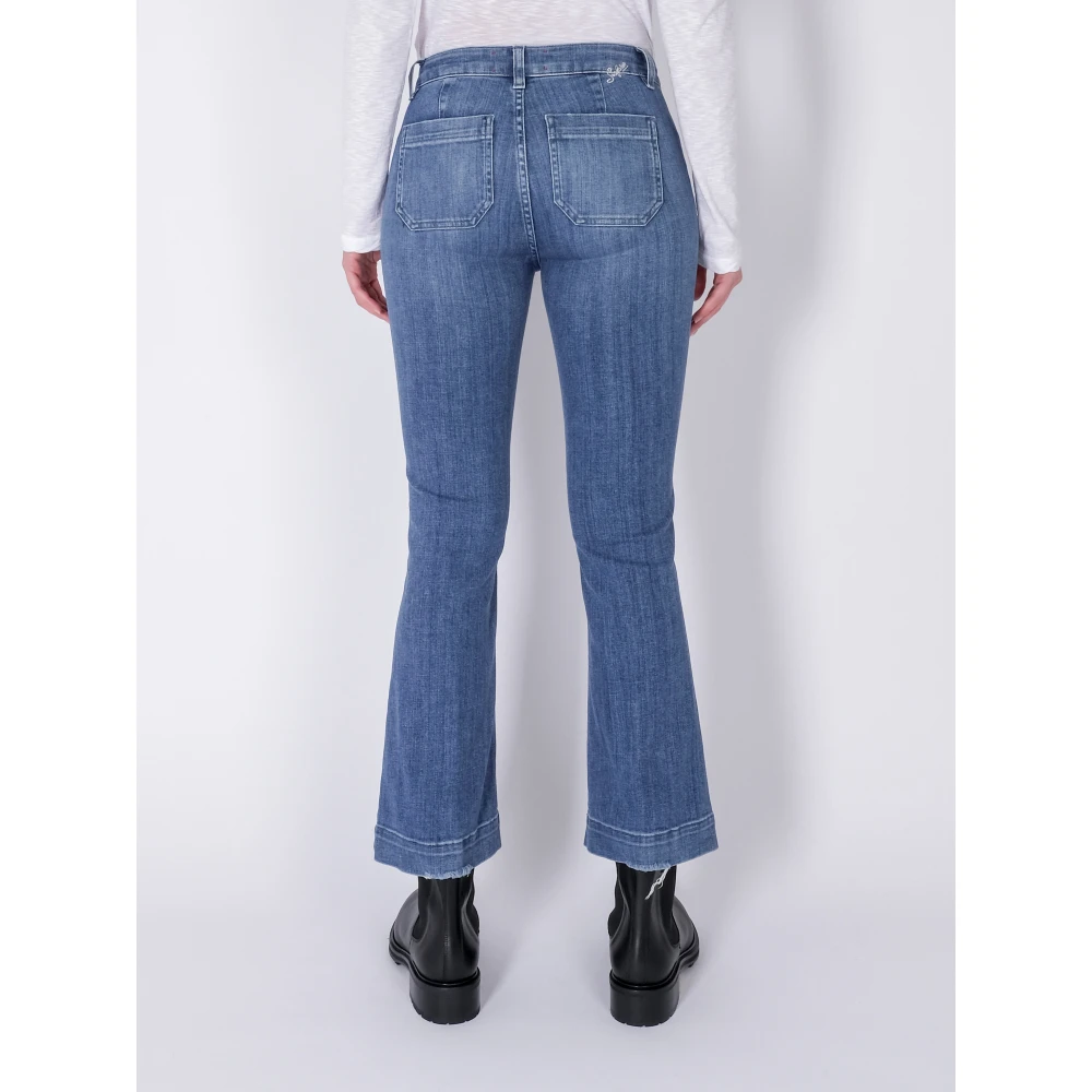 Seafarer Cropped Flared Jeans Francoise Blue Dames