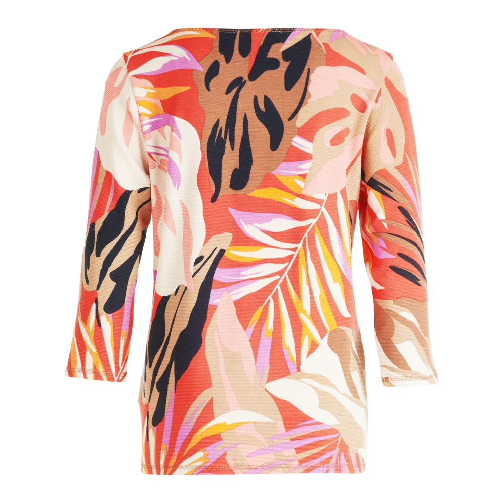 Betty Barclay Bloemen Ribgebreid Sweatshirt Multicolor Dames