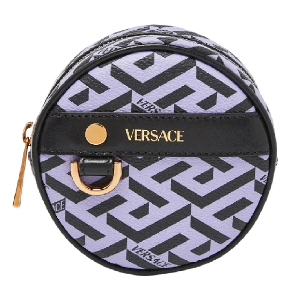 Versace Pre-owned Leather pouches Purple Dames