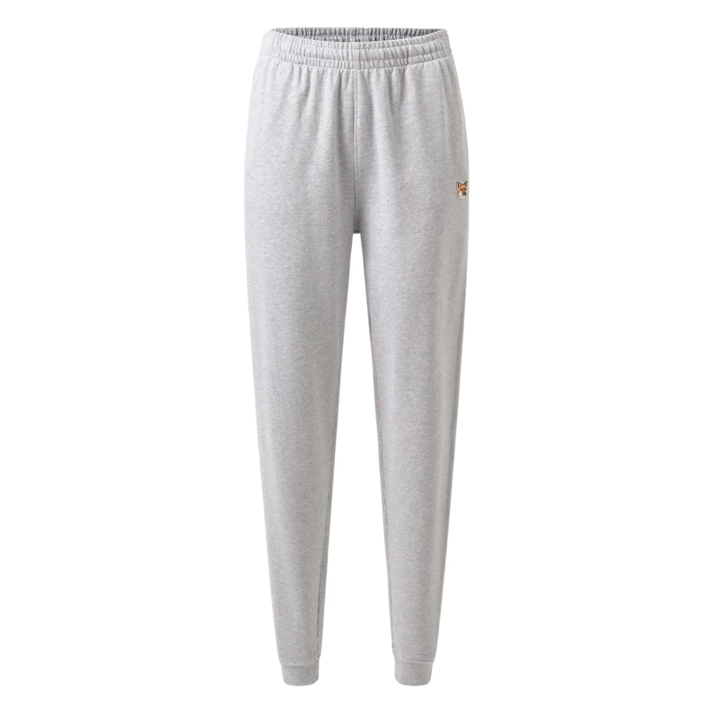 Maison Kitsuné Fox Head Patch Jog Pants Gray Dames