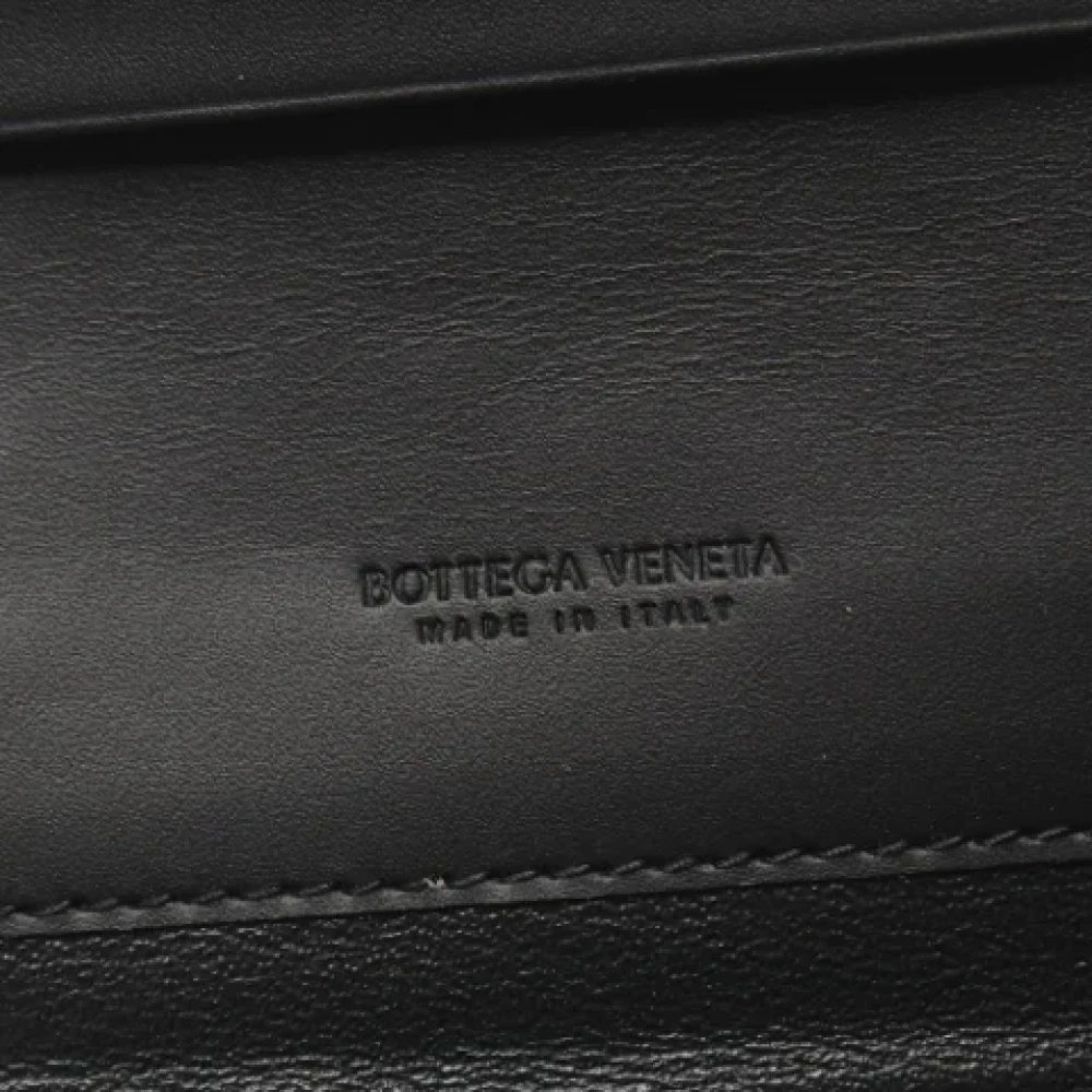 Bottega Veneta Vintage Pre-owned Leather wallets Black Dames