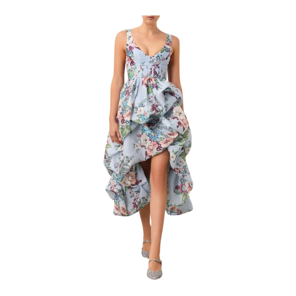 Zimmermann Elegante Drape Midi Jurk Multicolor Dames