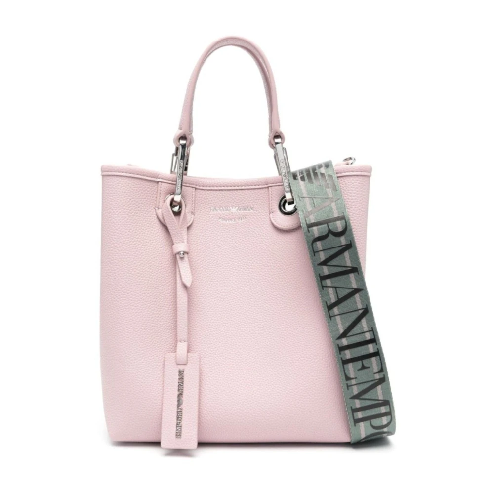 Emporio Armani Roze Shoppingtas met Verstelbare Band en Afneembaar Logolint Pink Dames