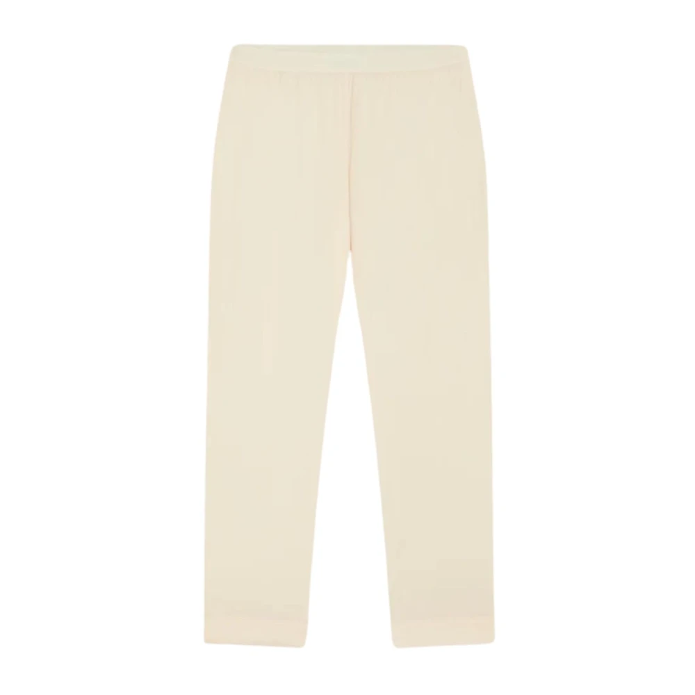 Liviana Conti Popeline Stretch Leggings met Slim Fit Beige Dames