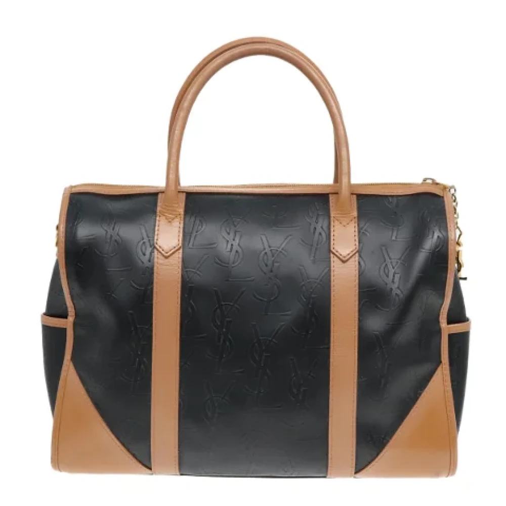 Saint Laurent Vintage Pre-owned Leather handbags Black Dames