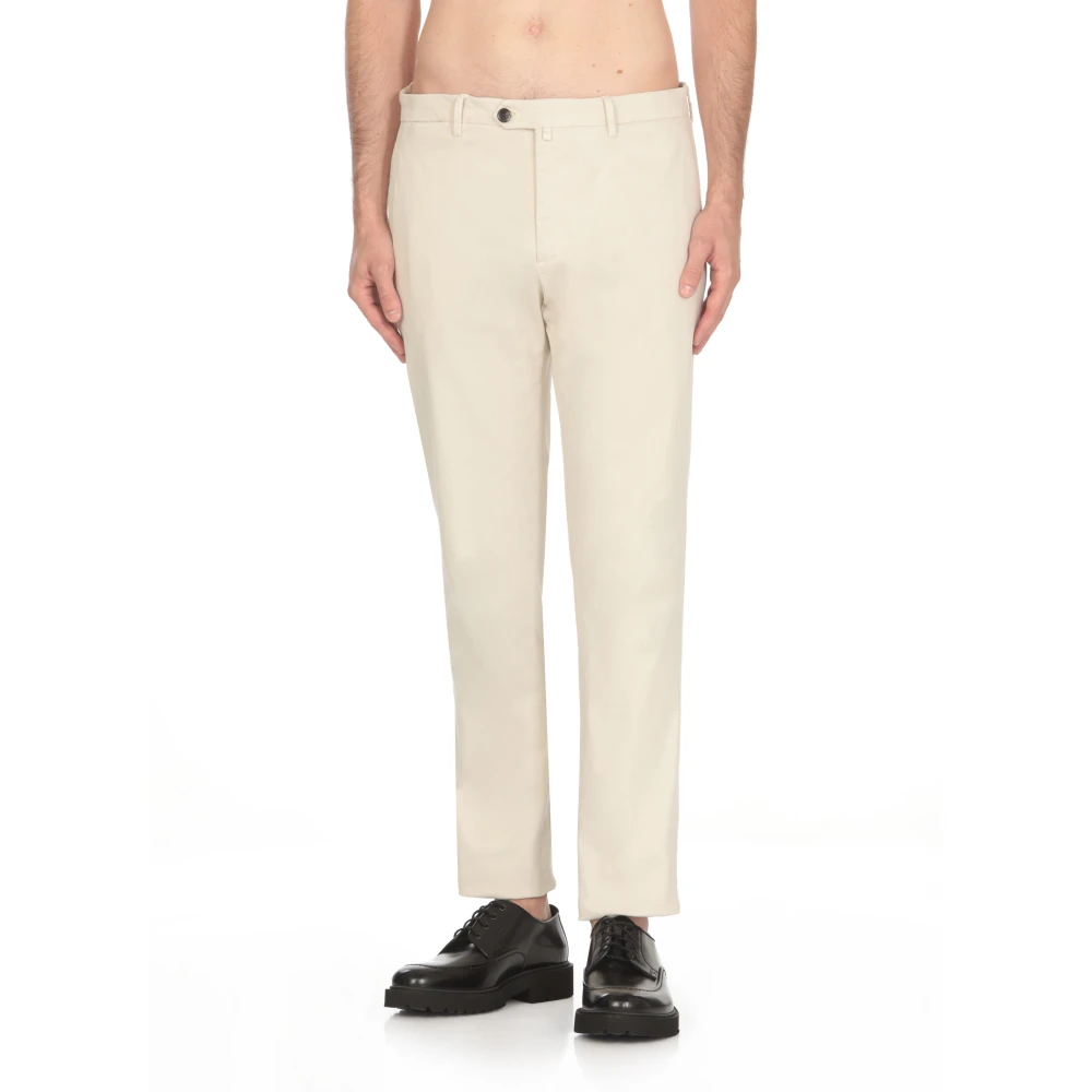 Briglia Ivoor Katoenen Broek met Zakken Beige Heren