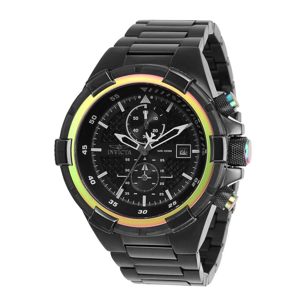 Mens black invicta clearance watches