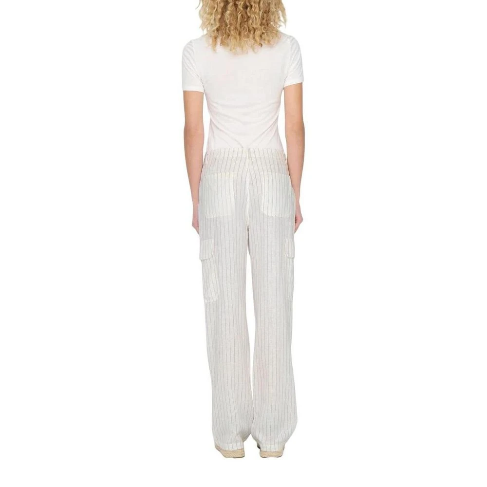 Only Linnen Jeans & Broek Collectie White Dames