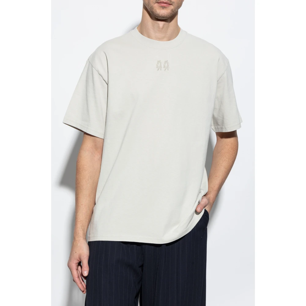 44 Label Group T-shirt met ronde hals Gray Heren