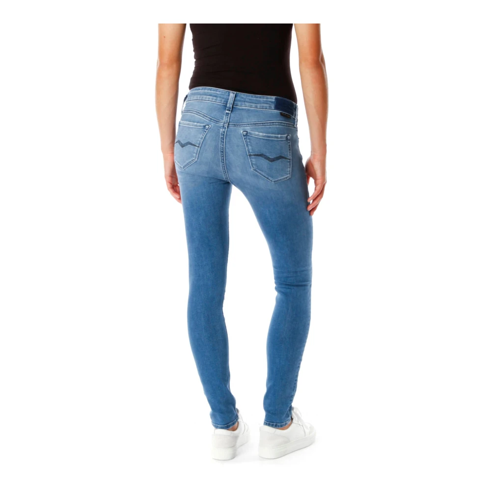 Replay Skinny Jeans Blue Dames