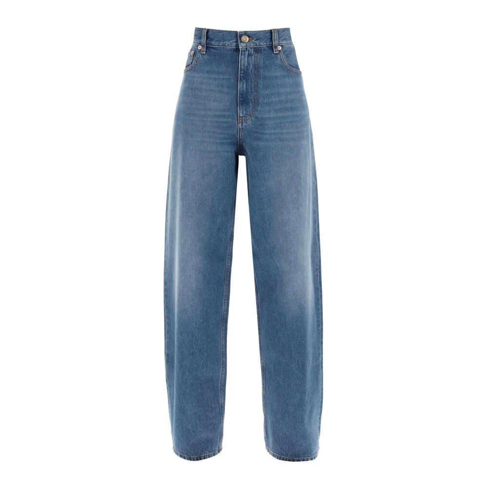Valentino Garavani Losse jeans met rechte snit Blue Dames