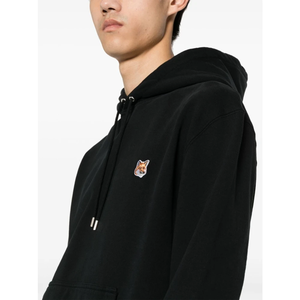 Maison Kitsuné Zwarte Sweatshirt Ss24 Herenkleding Black Heren