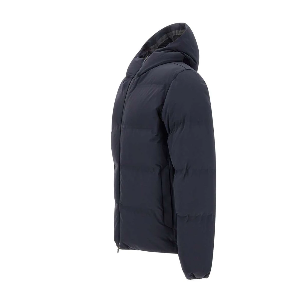 Herno Blauwe Bomberjack Waterdicht Winddicht Ademend Blue Heren