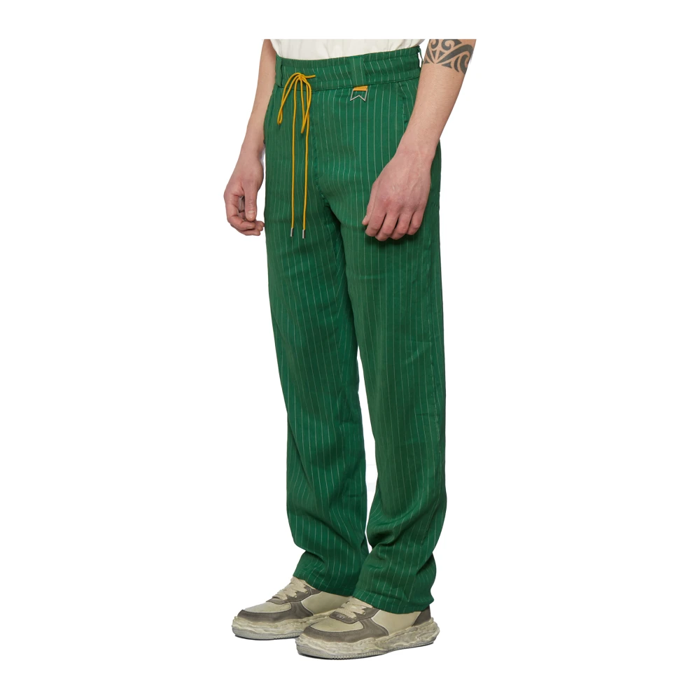 Rhude Linnenmix Broek Green Heren