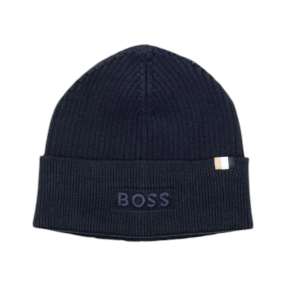 Hugo Men's Blue Wool-Blend Cotton Handwash Cap - Accessories - One Size- Accessories