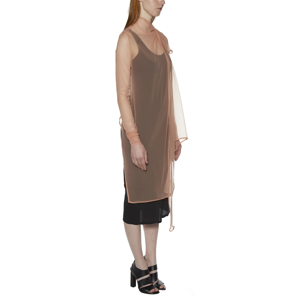 Rick Owens Stretch Jasje van Tule Pink Dames