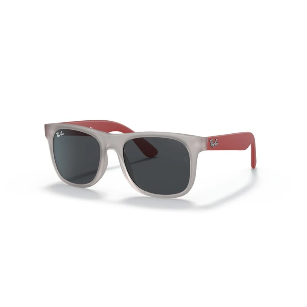 Ray-Ban Sunglasses Kids Justin Kids - Transparent Grey Frame Grey Lenses 48-16, RB9069S - Image 7