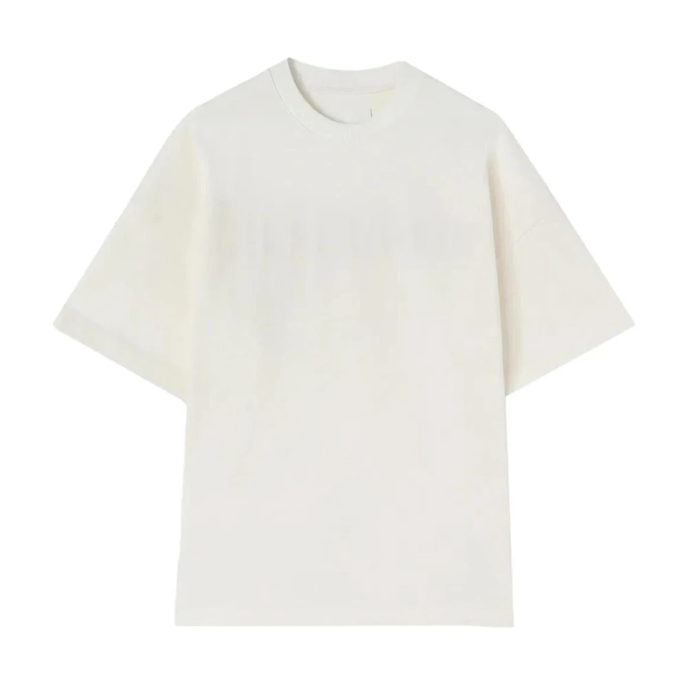 Jil Sander Homme Blanc Tops, Taille: Xl T-Shirt Oversize À Logo